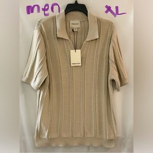 INDUSTRY Men's Beige Knit Shirt